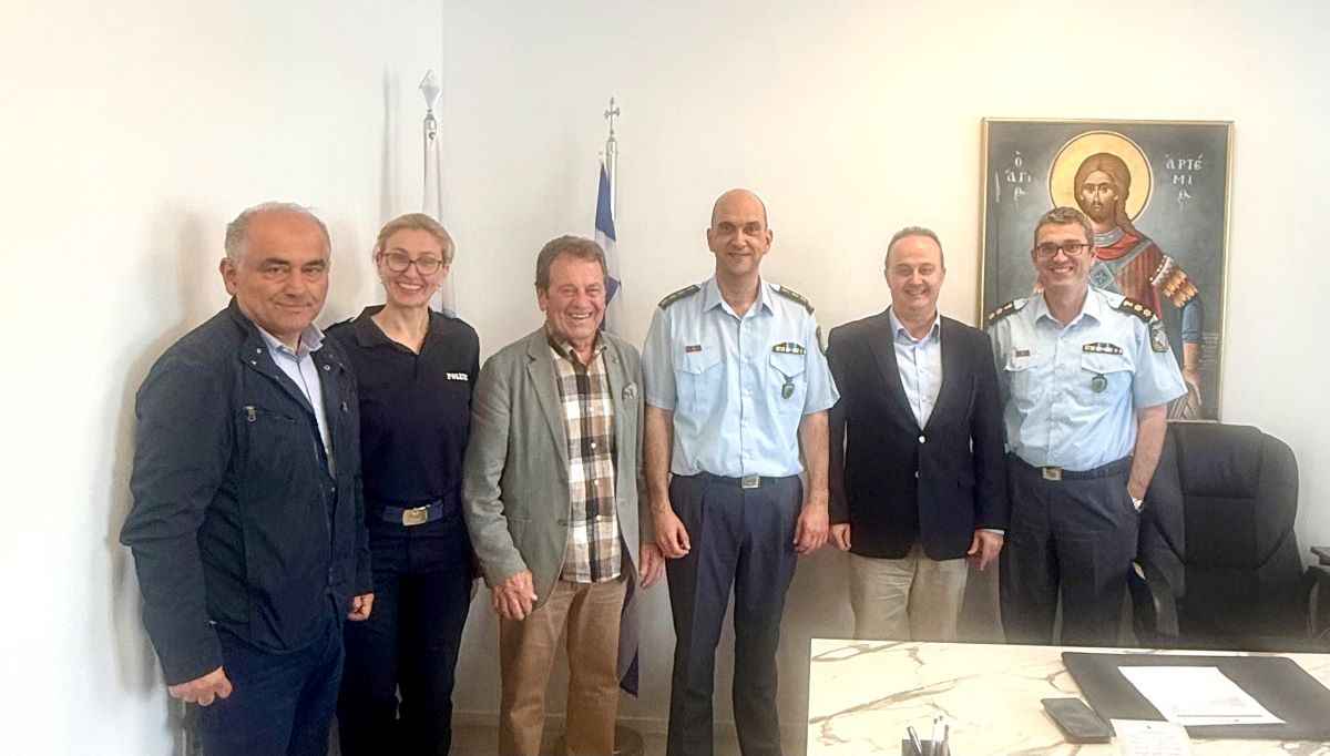Επίσκεψη της Ένωσης Ξενοδόχων Πιερίας στην Αστυνομική Διεύθυνση Πιερίας