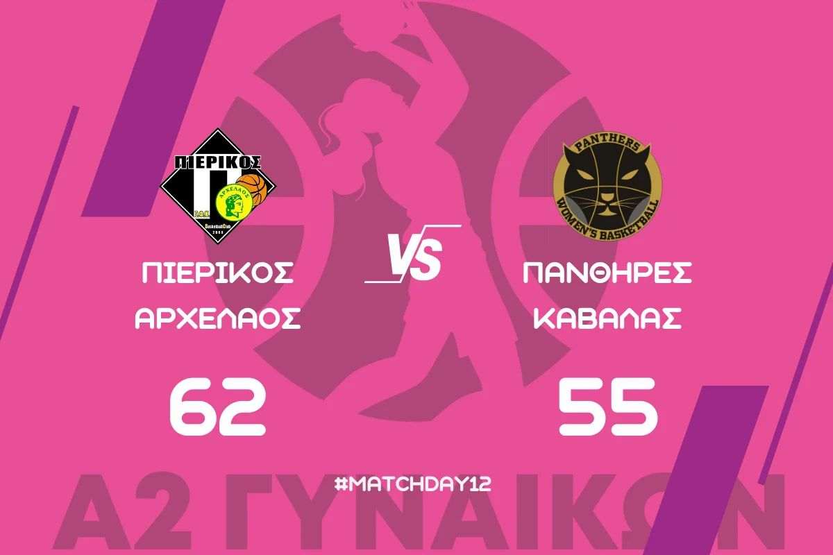 ΣΦΚ Πιερικός Αρχέλαος – ΑΚ Πάνθηρες Καβάλας 62-55